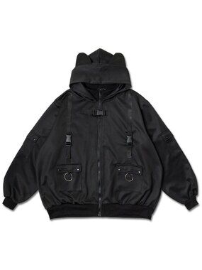NEW ACDC RAG Uzurai Cyberpunk Tech Oversized Black Jacket